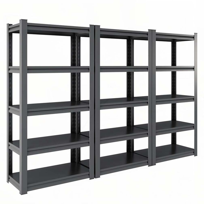 Étagère de garage à 63 niveaux H 63 po à 5 niveaux Tablettes de rangement robustes 2000LBS Étagère de garage réglable