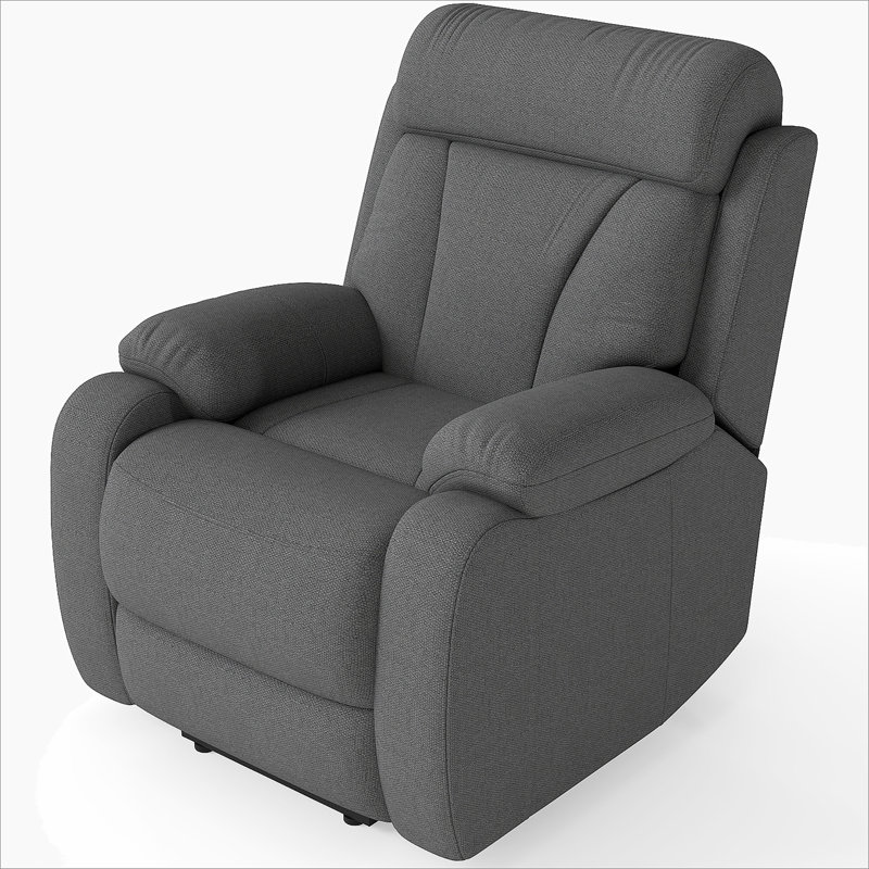 Power Lift Recliner, Lift Chair Recliner With Side Pocket For Small Spaces, Power - Remote, Dark Gray