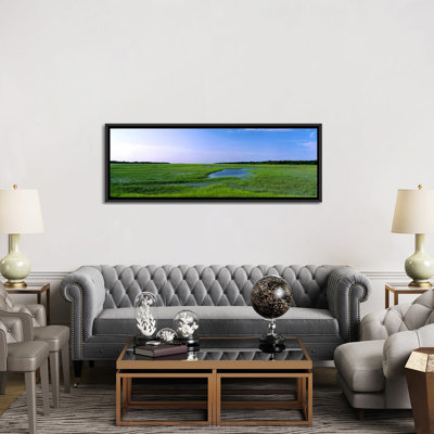 « jacksonville, floride, côte atlantique, sel marshale », reproduction de photo sur toile