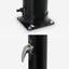 Alloush Solar Powered Temperature Controlled Portable Vinyl Free Standing Outdoor Shower with Detachable Shower Head and Footwash Spout