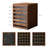 Black Walnut Wooden Desk Organizer, 6 Drawers Desktop Cabinet Storage for Jewelry, Office Supplies, Craft Tools, Home Organization.