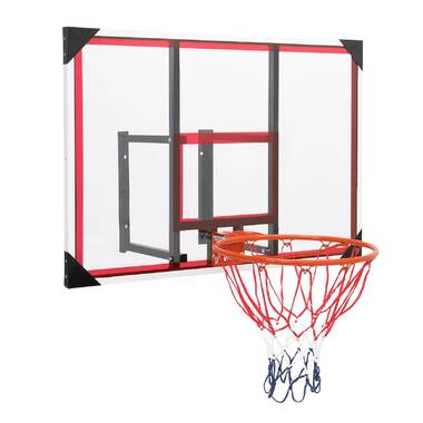 Franklin Sports Wall Mounted Basketball Hoop Fully Adjustable Shatter Resistant Accessories Included