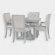 (only 4 chair)Bowlds Round 58'' Dining Set