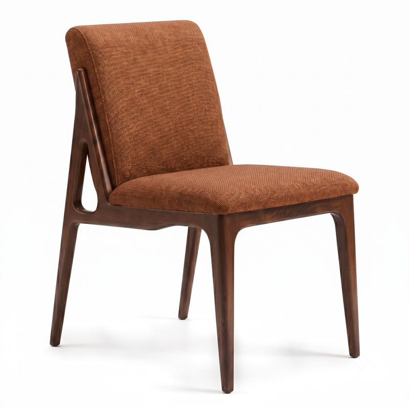Chaise de salle à manger Calilynn, Orange