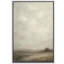 «Foggy Meadow Path with Distant Tree Silhouette», reproduction d'art sur toile encadrée-1983082930-1983082935