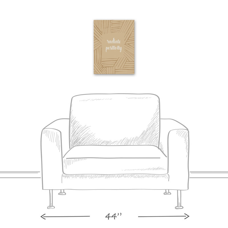 Rayonnement positif - reproduction sur toile, Sans cadre, H 16 po x l 12 po x P 1,25 po