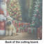 Planche à découper en verre Wheaten Terrier and Santa Claus
