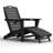 HDPE Adirondack Foldable Chair with Retractable Ottoman-26271877