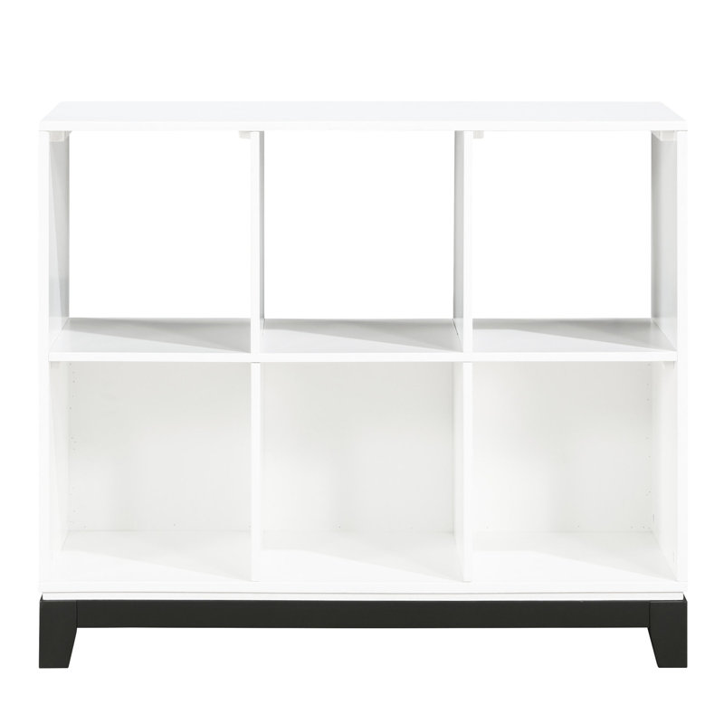 Bibliothèque blanche rustique à 6 tablettes - S'adapte au décor de chambre à coucher