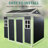 8X4ft Outdoor Resin Garden Shed With Floor And 2 Windows, Plastic Patio Outdoor Storage Shed With Lockable Door For Garden Tools, Bicycles, Trash Cans, Black-119306979