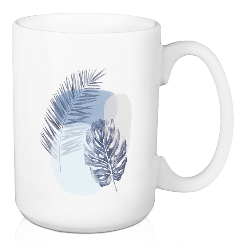 Grande tasse à feuilles tropicales Kousgaard