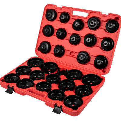 30 Piece Oil Filter Wrench , 3/8" Low Profile, - Rust Steel For Long Term Service Corrosion Durability