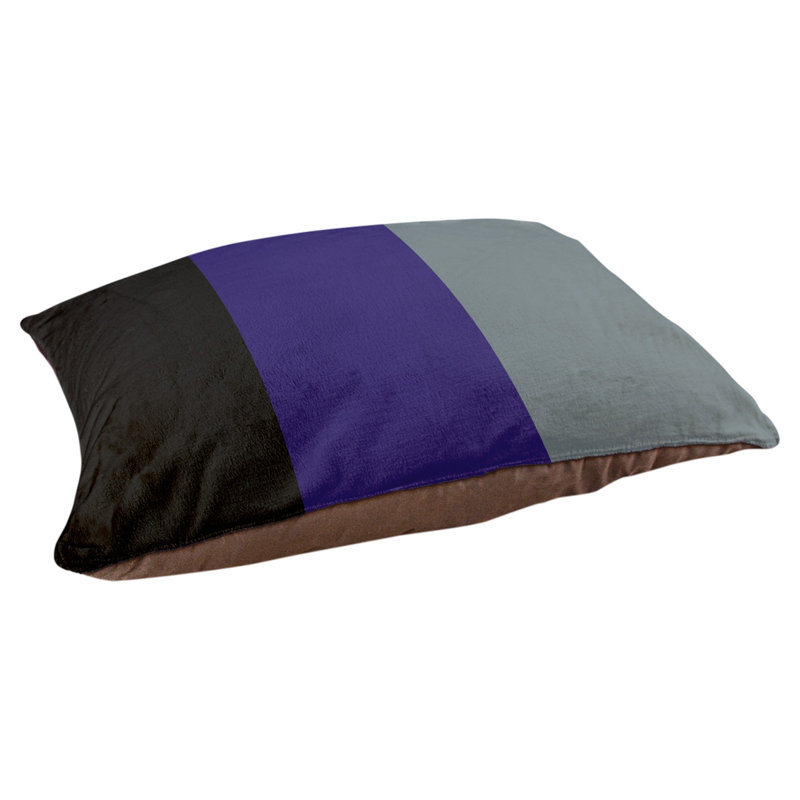 Coussin Atlanta, Grand (l 40 po x P 30 po x H 14 po), Black/Purple/Grey