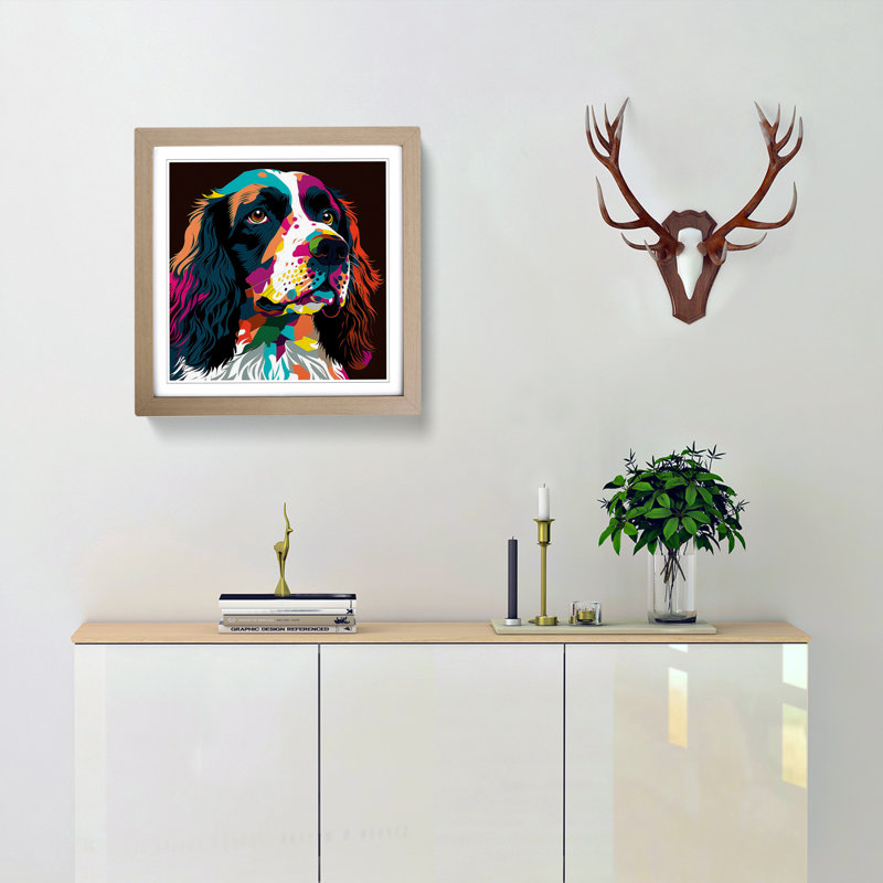 Single Picture Frame Print on Wood, Oak