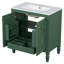 Meuble-lavabo simple 30 po avec comptoir en céramique-2105517564