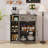Farmhouse Storage Cabinet With 2 Barn Doors-1090209672