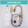Single Handle Stainless Steel Pull-Down Kitchen Faucet with Air Gap Kit Combo