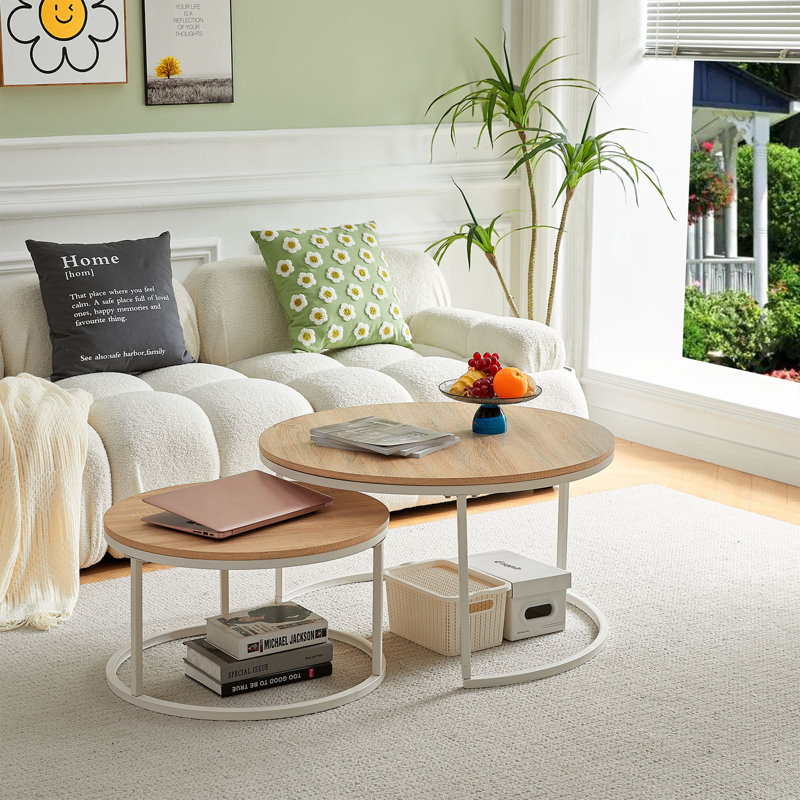 Jaxi Frame Coffee Table, 80cm + 60cm