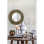 Élégant miroir mural et panneau décoratif en MDF tissé noir doré pour la maison