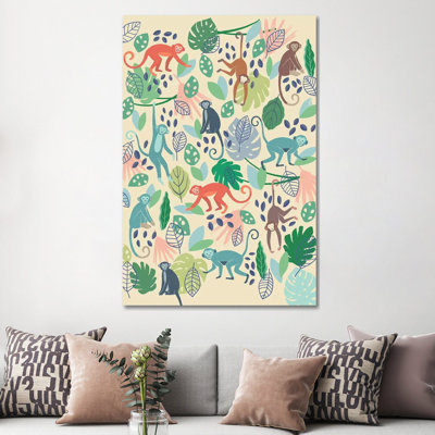 Jungle Chums IV by Nancy Mckenzie - Wrapped Canvas Print