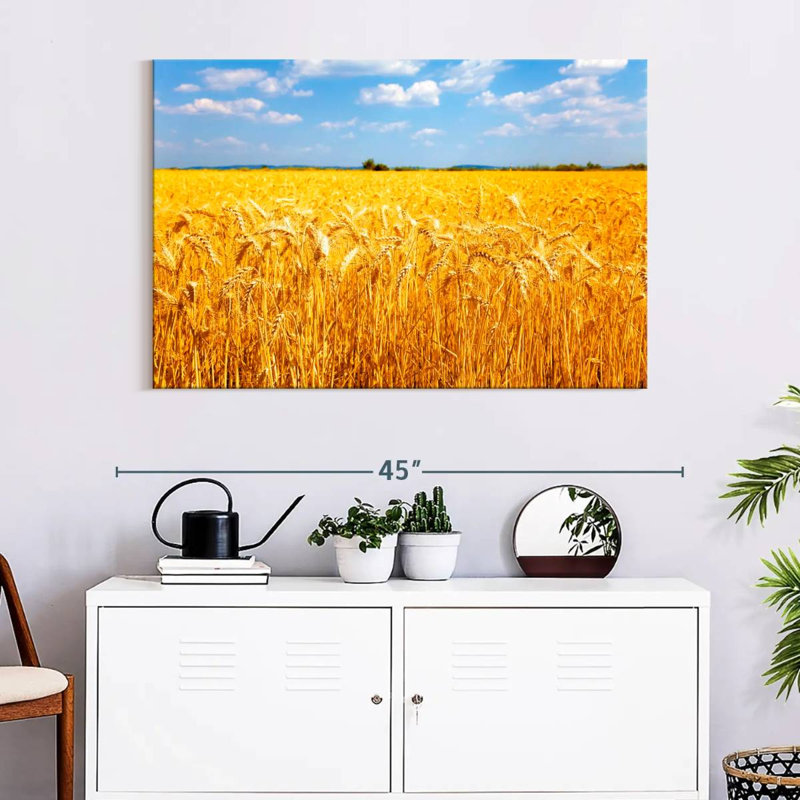 Harnek Wheat Field Ready For Harvest, 26" H x 39" W