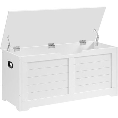 Banc de rangement avec 2 charnières de sécurité, style maison de campagne