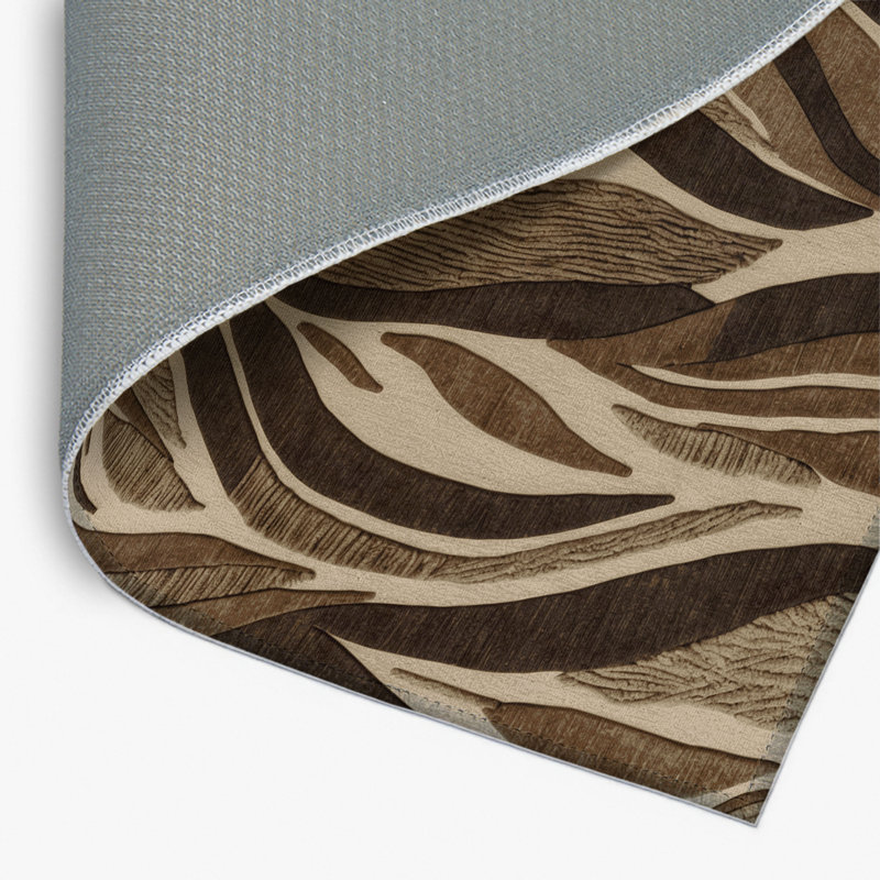 Tapis d'intérieur et d'extérieur brun Nature, Rectangulaire 2 pi x 3 pi