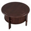 Table basse ronde vintage avec rangement-2133691363