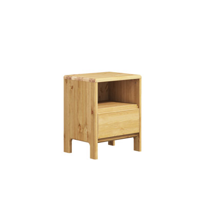 Normando 44cm W Solid Wood Bedside Table
