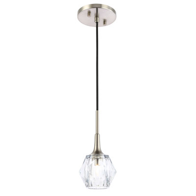 Luminaire suspendu géométrique à 1 lumière Romona