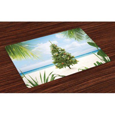 Molena Christmas Holiday Party Tree Placemat