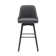 Orfield Modern Swivel Counter or Bar Height Upholstered Armless Bar Stool with Footrest in Wood