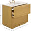 Meuble-lavabo simple 36 po Benajah-964044250