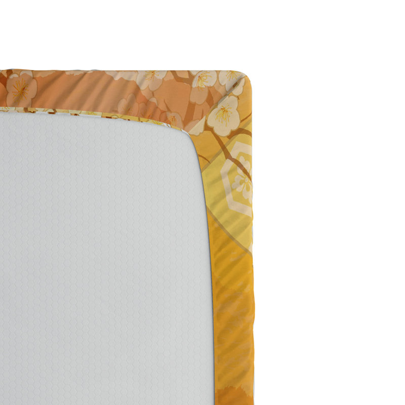 Microfiber Floral Fitted Sheet, Full Fitted Sheet