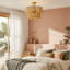 17.7" Natural Jute 2-Tier Semi-Flush Mount Light