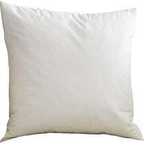  Oubonun 16 x 16 Throw Pillow Inserts, Firm and Fluffy  Decorative Square Pillows for Couch Bed Sofa with Soft Cotton Cover White  Cushion with Down Alternative Pack of 2 : Home & Kitchen