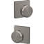 Bowery Double Dummy Knob with Collins Trim-29831416