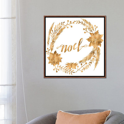 «Golden Christmas IV» par Grace Popp - reproduction d'art textuel