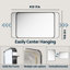 Élégant miroir encadré en aluminium avec coin arrondi pour une décoration intérieure élégante-508619669-512941711-513305233