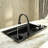 Single Bowl Stainless Steel Kitchen Sink With Integrated Digital Display Waterfall Faucet Set Soap Dispenser Cup Washer Multifunctional Household Wash Basin Kitchen Available In Hotel Apartments-122499710