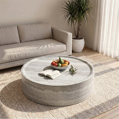 39" Round Coffee Table No Assembly