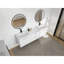 Double Vanity Cabinet And Sink, 70.7 Inch Plywood, Modern Floating Bathroom