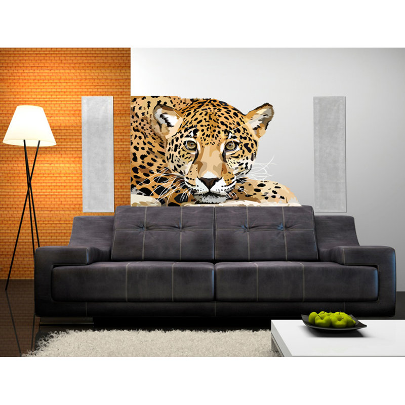 Adhésif décoratif guépard, guépard, H 10 po x l 15 po x P 0,5 po