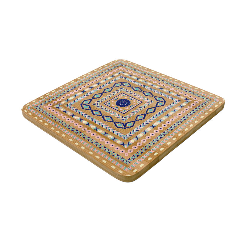 Bamboo Square 4 Piece Trivet Set