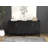 Mid Century Modern Fluted Sideboard Cabinet With Adjustable Shelves & Solid Wood Legs, Buffet Cabinet With Storage Storage Cabinet For Living Room, Entryway, Hallway, Dining Room, Kitchen-686763154