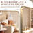 Rounded Rectangle Bathroom Mirrors, 30x20 Inch Matte Gold Wall Vanity Mirror-1926210671-1926210666