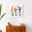 Papercut Flower Trio, reproduction d'art sur toile