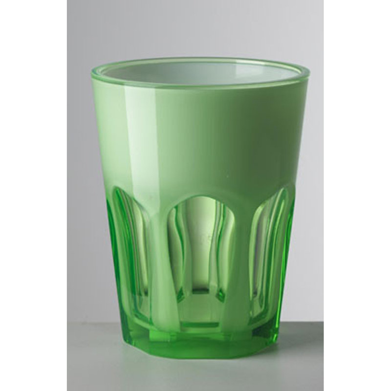 Double Face Drinking Glass, Green