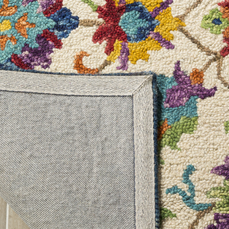 Physter Hand Tufted Wool Oriental Rug, Rectangle 8' x 10'
