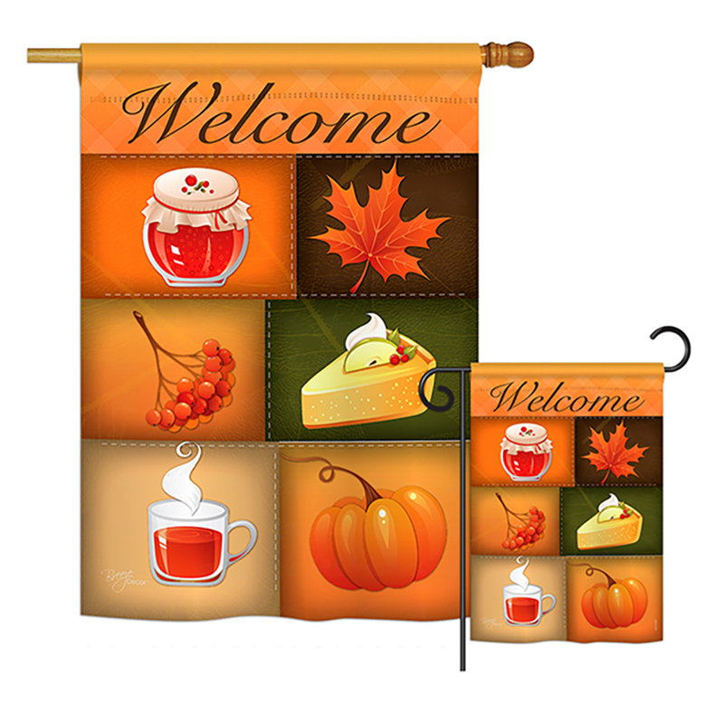 Ensemble de drapeaux en polyester 2 pièces Scents of Harvest
